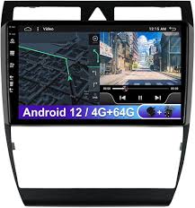 Autoradio Android 10 Double DIN pour Audi A6 C5 (1999-2004)