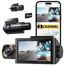 WOLFBOX i07: Dash Cam 3 Canaux 4K avec WiFi et GPS