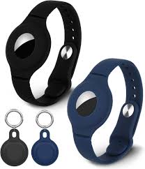 Lot de 2 Supports Airtag et Porte Bracelet GPS Enfant