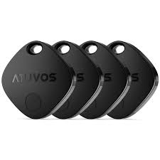 Lot de 4 Traceurs ATUVOS Air Tag - Compatible avec l'app Localiser