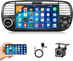 Autoradio Android 2 Din 1G+32G pour Fiat 500 (2007-2015) avec GPS