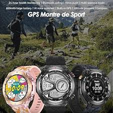 Montre GPS Connectée Sport Étanche pour Homme et Femme