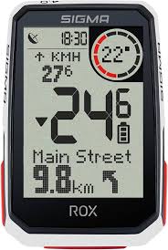 Compteur GPS Vélo Sans Fil SIGMA SPORT ROX 4.0 Blanc