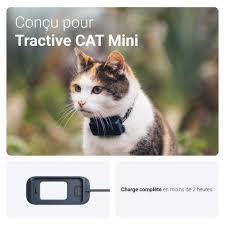 Chargeur GPS Collier Chat Mini Tractive (Bleu Foncé)