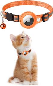 Collier GPS Réfléchissant KOLACEN pour Chats avec Support AirTag