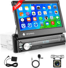 Autoradio Android 13 1 Din 7" avec Bluetooth et GPS