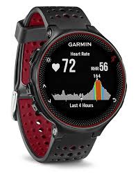 Garmin Forerunner 235 - Montre GPS Running avec Cardio au Poignet - Noir/Rouge