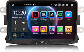 Autoradio Erisin 8-Cœurs GPS Bluetooth 5.0 pour Renault Dacia 8